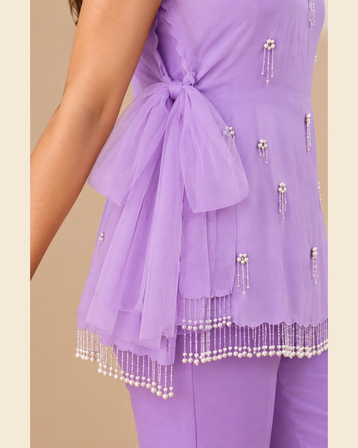 Isla Pearl-Tassel Cord-Set — Lavender — 3