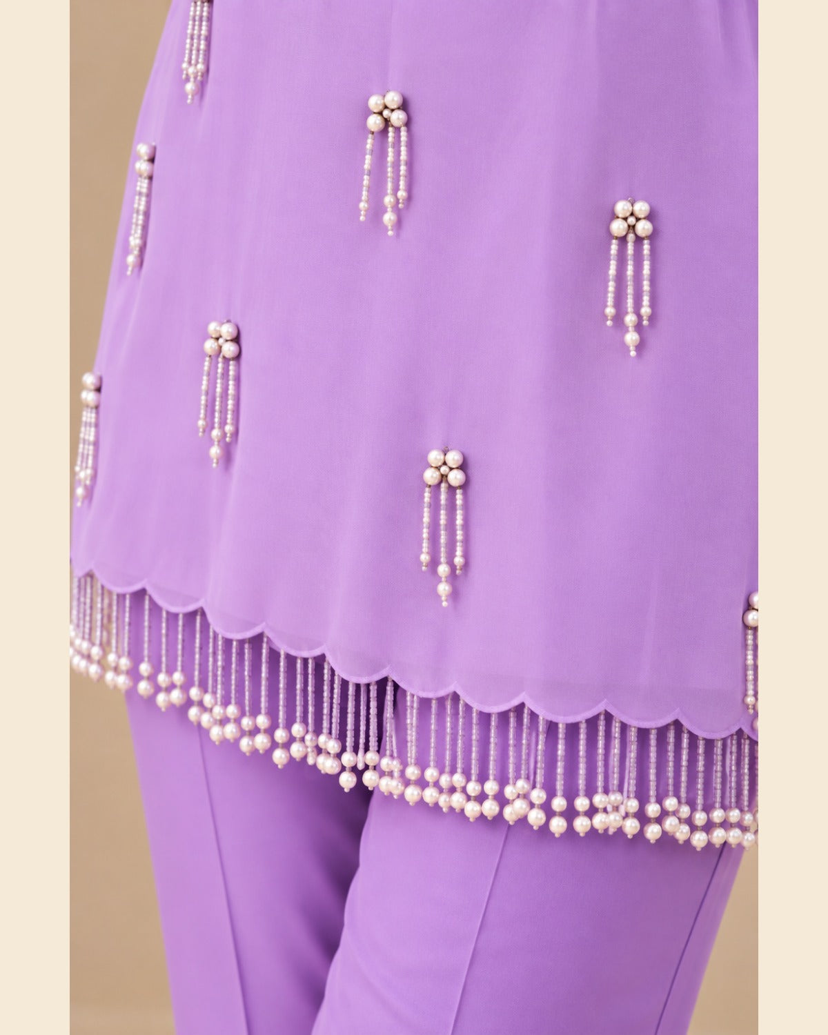 Isla Pearl-Tassel Cord-Set — Lavender — 4